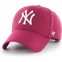 cepice-zaoblena-ruzova-snapback-galaxy-new-york-yankees-mlb-47-brand