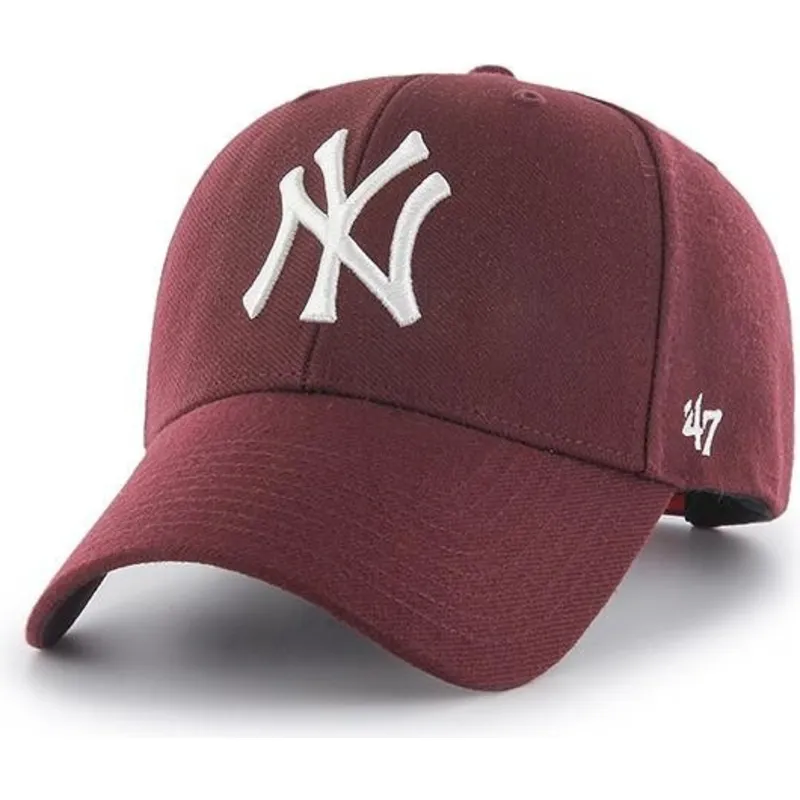 cepice-zaoblena-cervena-snapback-new-york-yankees-mlb-47-brand