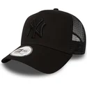 cepice-zaoblena-cerna-snapback-clean-a-frame-new-york-yankees-mlb-new-era