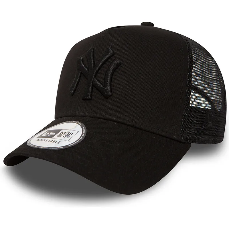 cepice-zaoblena-cerna-snapback-clean-a-frame-new-york-yankees-mlb-new-era