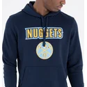 marineblaues-kapuzensweatshirt-pullover-hoody-der-denver-nuggets-nba-von-new-era