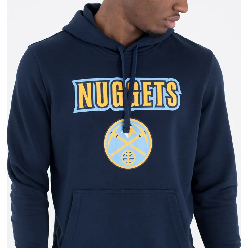 marineblaues-kapuzensweatshirt-pullover-hoody-der-denver-nuggets-nba-von-new-era