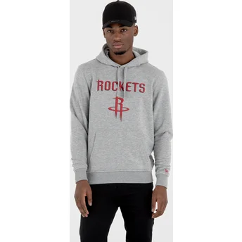 New Era Houston Rockets NBA Pullover Hoodie Kapuzenpullover Sweatshirt grau