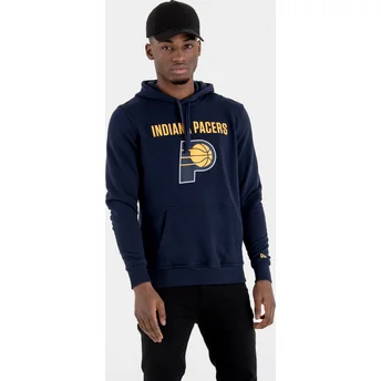 New Era Indiana Pacers NBA Pullover Hoodie Kapuzenpullover Sweatshirt marineblau