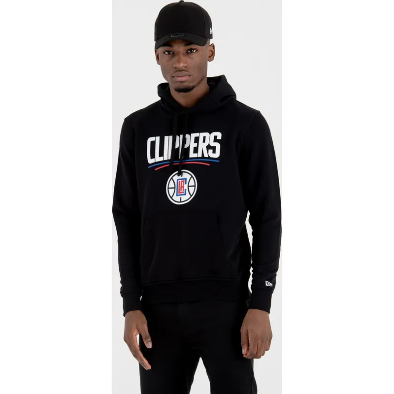 mikiny-s-kapuci-cerna-pullover-hoody-los-angeles-clippers-nba-new-era