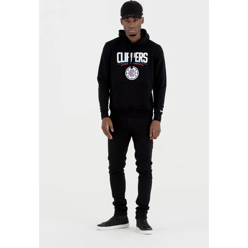 mikiny-s-kapuci-cerna-pullover-hoody-los-angeles-clippers-nba-new-era