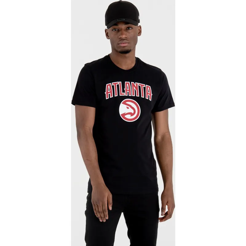 tricka-kratky-rukav-cerna-atlanta-hawks-nba-new-era