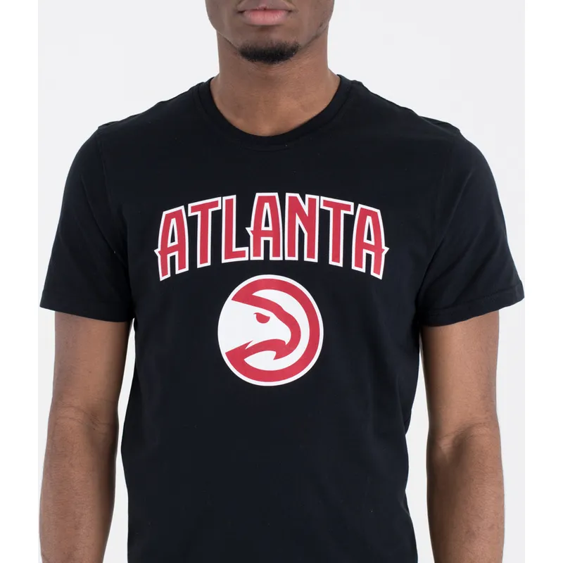 tricka-kratky-rukav-cerna-atlanta-hawks-nba-new-era