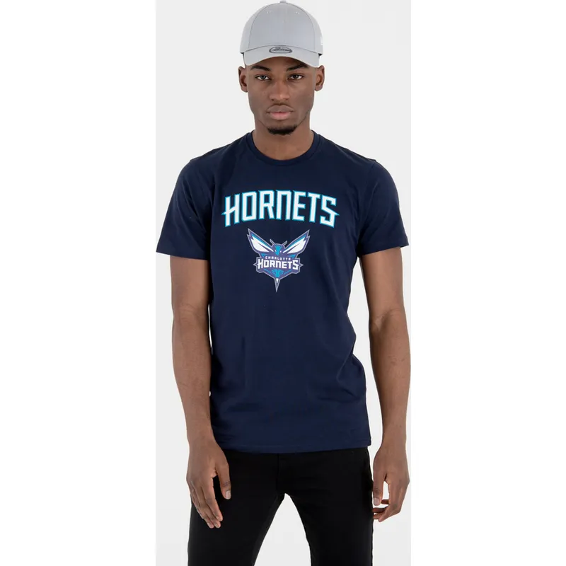 tricka-kratky-rukav-namornicka-modra-charlotte-hornets-nba-new-era