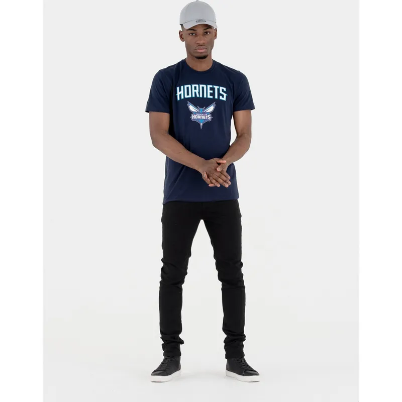 tricka-kratky-rukav-namornicka-modra-charlotte-hornets-nba-new-era