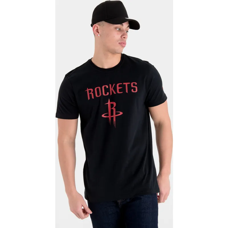 tricka-kratky-rukav-cerna-houston-rockets-nba-new-era