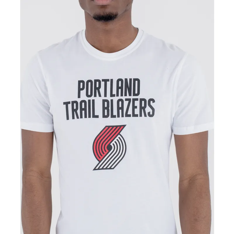 tricka-kratky-rukav-bila-portland-trail-blazers-nba-new-era