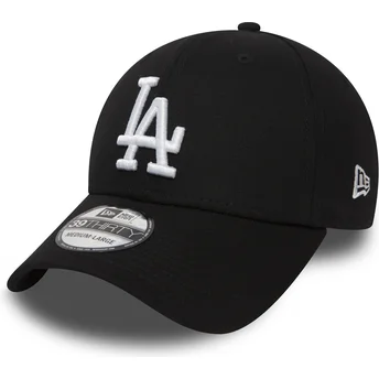 Čepice zaoblená černá přiléhavá 39THIRTY Essential Los Angeles Dodgers MLB New Era