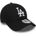 cap-zaoblena-black-ajustada-39thirty-essential-los-angeles-dodgers-mlb-new-era