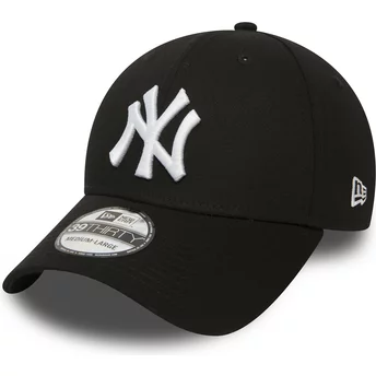 New Era Curved Brim 39THIRTY Classic New York Yankees MLB Fitted Cap schwarz