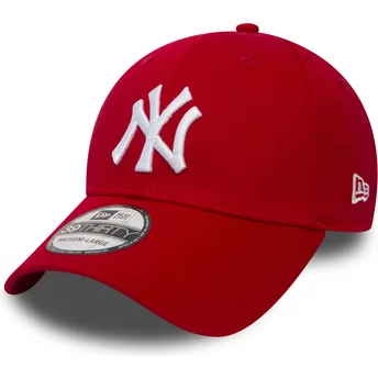 Čepice zaoblená červená přiléhavý 39THIRTY Classic New York Yankees MLB New Era