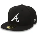 schwarze-enganliegende-59fifty-essential-flatcap-der-atlanta-braves-mlb-von-new-era