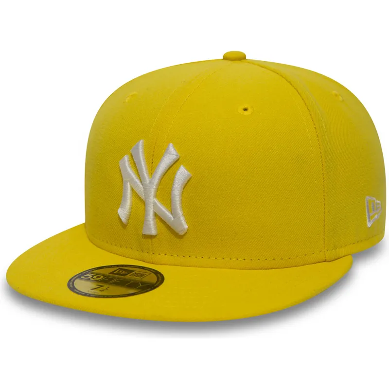 cepice-rovna-zluta-prilehava-59fifty-essential-new-york-yankees-mlb-new-era