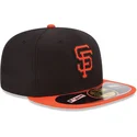 san-francisco-giants-mlb-new-era-59fifty-diamond-era-schwarze-flache-angepasste-kappe
