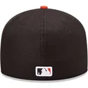san-francisco-giants-mlb-new-era-59fifty-diamond-era-schwarze-flache-angepasste-kappe