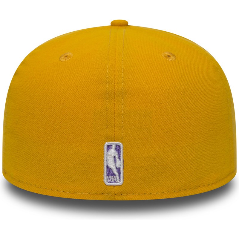 new-era-flat-brim-59fifty-essential-los-angeles-lakers-nba-fitted-cap-gelb