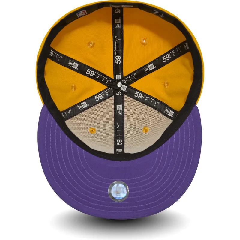 gul-platt-keps-justerad-59fifty-essential-los-angeles-lakers-nba-fran-new-era