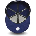 flache-blaue-verstellbare-9fifty-essential-kappe-der-los-angeles-dodgers-mlb-von-new-era