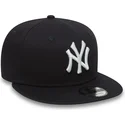 new-era-mlb-new-york-yankees-9fifty-essential-verstellbare-dunkelblaue-flat-brim-kappe