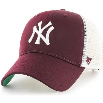 cepice-zaoblena-cervena-snapback-new-york-yankees-mlb-47-brand