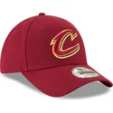 new-era-curved-brim-9forty-the-league-cleveland-cavaliers-nba-adjustable-cap-rot