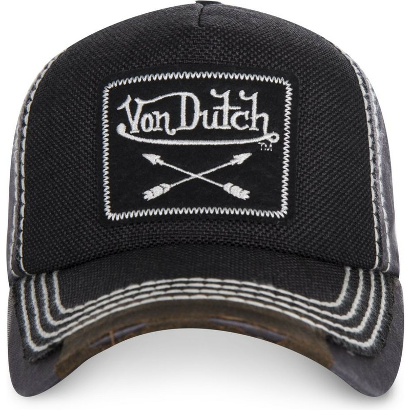 von-dutch-curved-brim-arrow01-adjustable-cap-schwarz