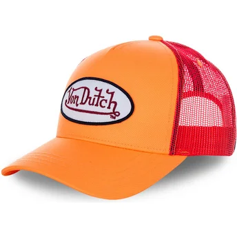 Čepice zaoblená oranžová snapback FRESH03 Von Dutch