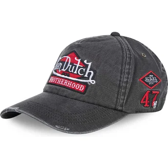 Čepice zaoblená šedá nastavitelný JACKBRB Von Dutch
