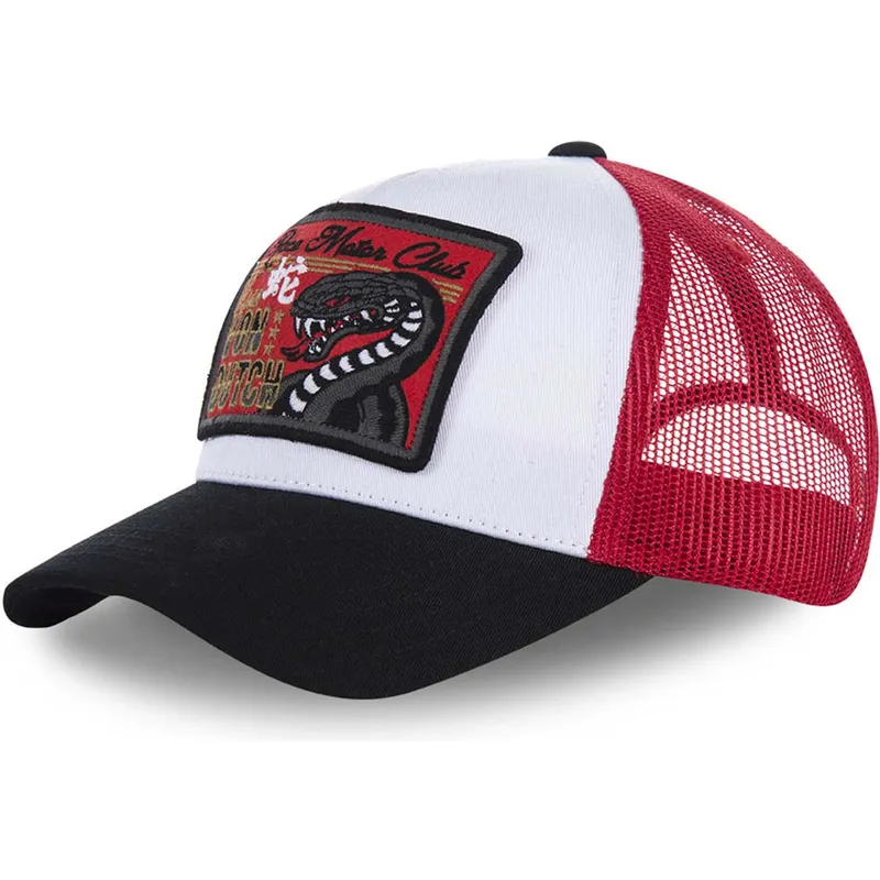cepice-zaoblena-bila-snapback-snake-von-dutch
