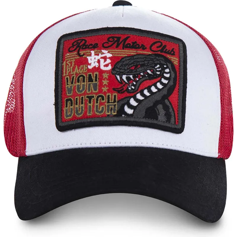 cepice-zaoblena-bila-snapback-snake-von-dutch