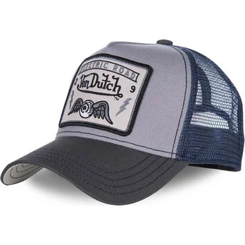 Čepice zaoblená šedá snapback SQUARE3B Von Dutch