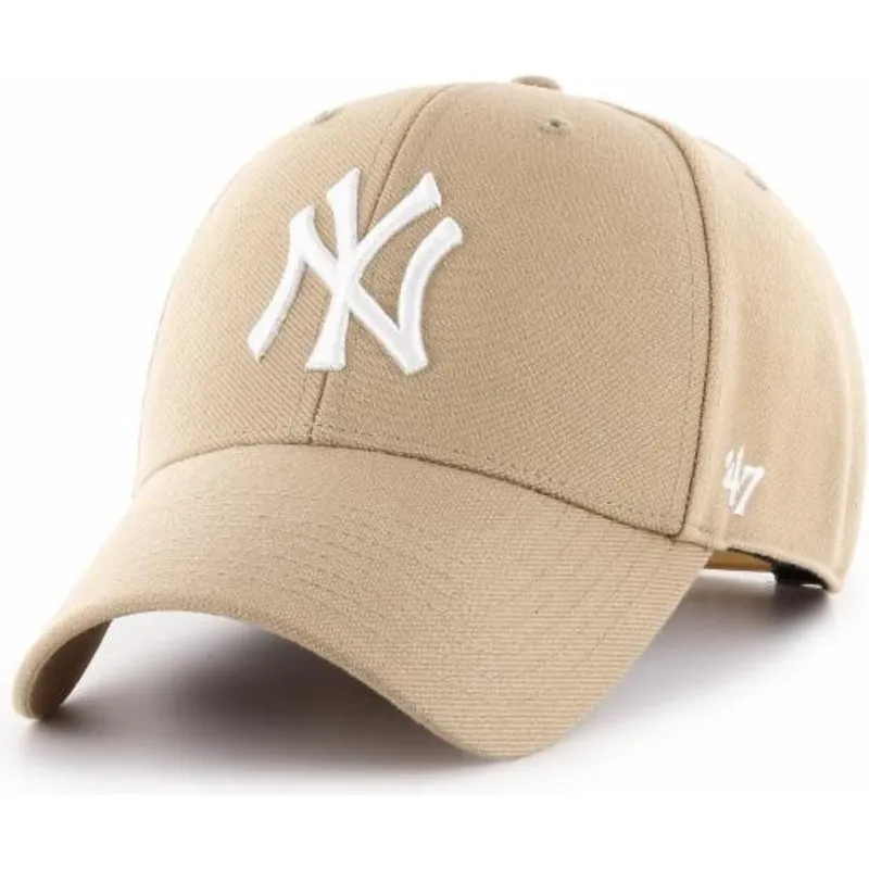 beige-bojd-keps-snapback-new-york-yankees-mlb-mvp-av-47-brand