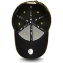 gelbe-verstellbare-gebogene-kappe-mit-schwarzem-new-york-yankees-mlb-logo-9forty-engineered-fit-von-new-era