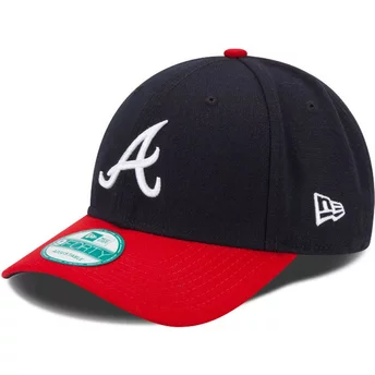 New Era Curved Brim 9FORTY The League Atlanta Braves MLB marineAdjustable Cap blau und rot