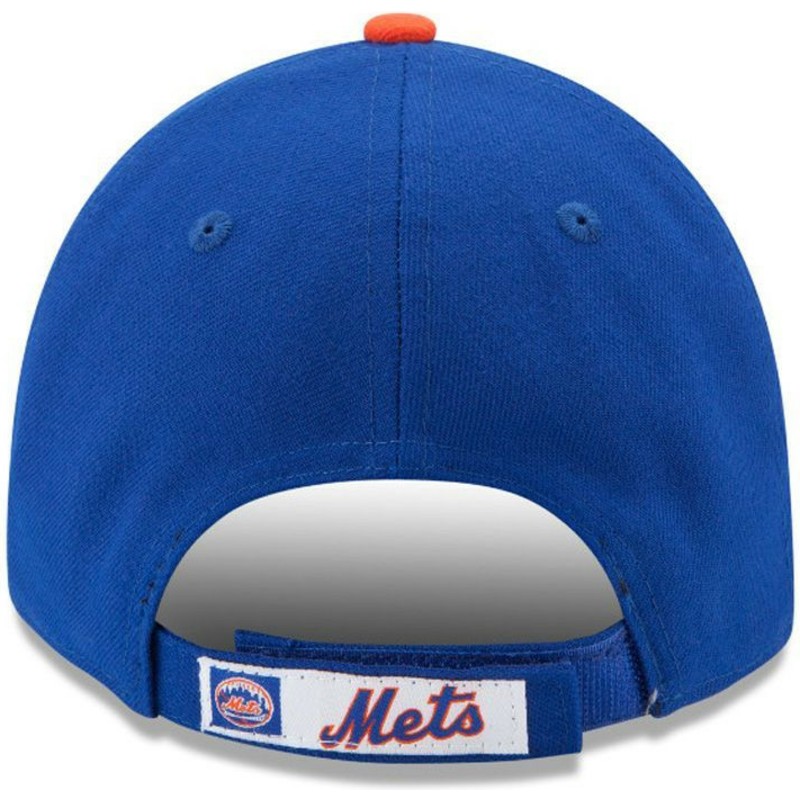 new-era-curved-brim-9forty-the-league-new-york-mets-mlb-adjustable-cap-blau