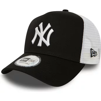 New Era Clean A Frame 2 New York Yankees MLB Trucker Cap schwarz
