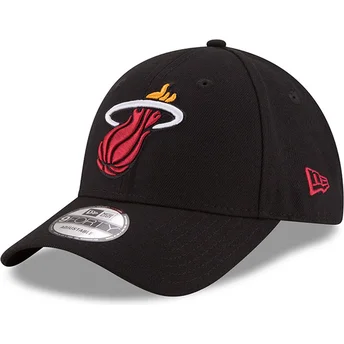 Čepice zaoblená černá nastavitelný pásek 9FORTY The League Miami Heat NBA New Era