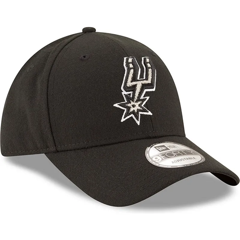 svart-justerbar-kurvad-keps-9forty-the-league-fran-san-antonio-spurs-nba-av-new-era