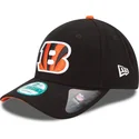 9forty-the-league-verstellbare-schwarze-kappe-der-cincinnati-bengals-nfl-von-new-era