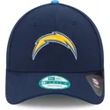 new-era-curved-brim-9forty-the-league-los-angeles-chargers-nfl-navy-blue-adjustable-cap