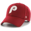 cepice-zaoblena-cervena-nastavitelny-clasico-philadelphia-phillies-mlb-47-brand