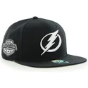 47-brand-flat-brim-tampa-bay-lightning-nhl-captain-sure-shot-black-snapback-cap