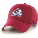 rote-colorado-avalanche-nhl-clean-up-kappe-mit-gebogenem-schirm-von-47-brand
