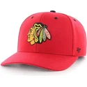 cepice-zaoblena-cervena-nastavitelny-chicago-blackhawks-nhl-47-brand