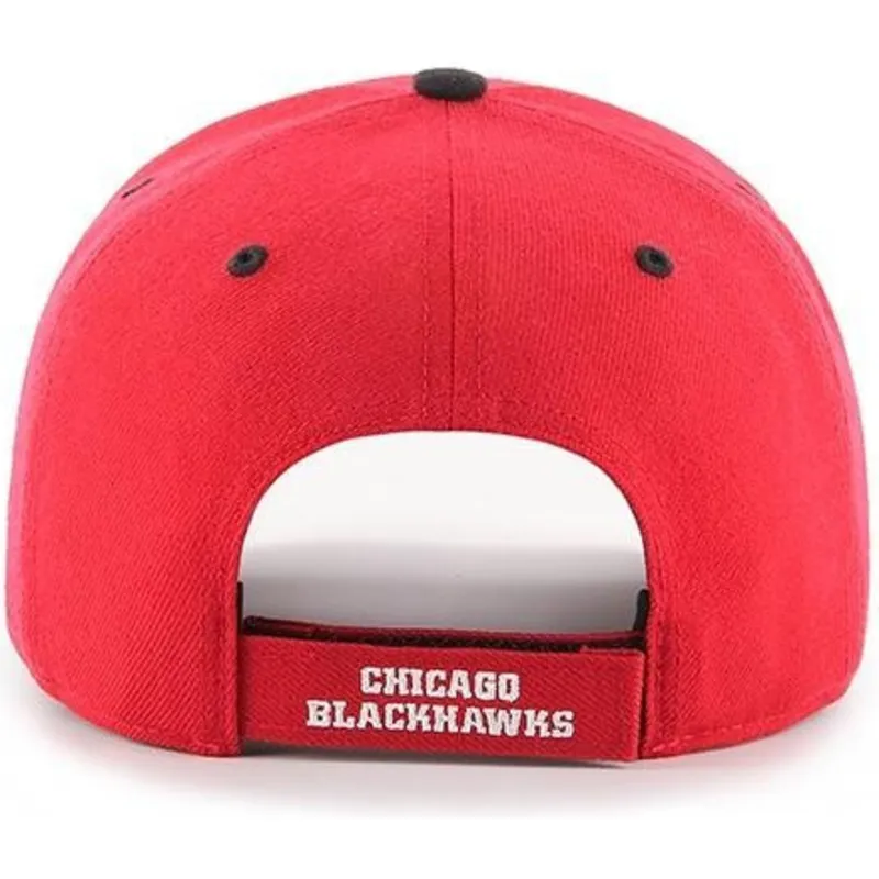 cepice-zaoblena-cervena-nastavitelny-chicago-blackhawks-nhl-47-brand